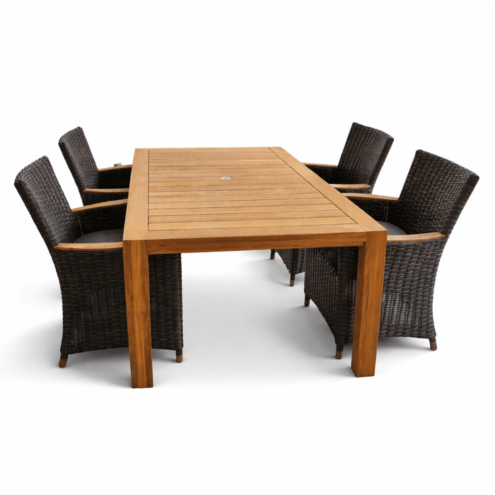 Teak Table and Chairs - Comfort (Table) & Helena (4 Chairs) - Teak HQ™