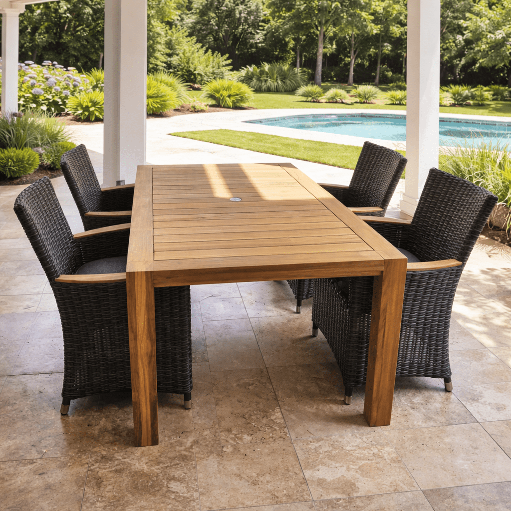 Teak Table and Chairs - Comfort (Table) & Helena (4 Chairs) - Teak HQ™