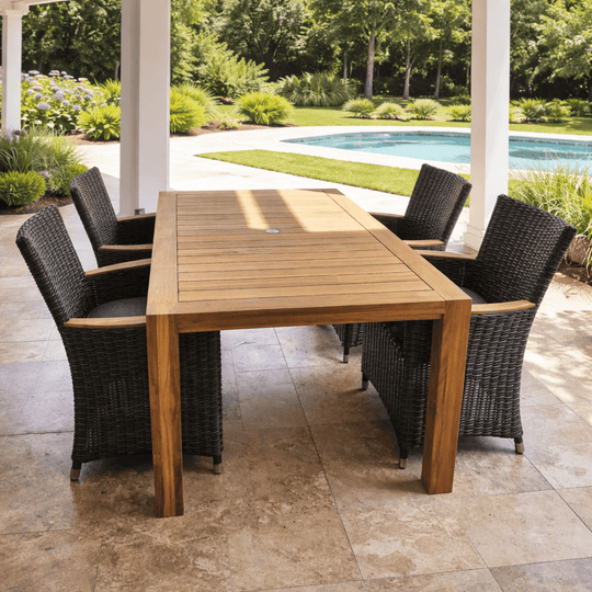Teak Table and Chairs - Comfort (Table) & Helena (4 Chairs) - Teak HQ™
