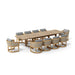 Teak Table and Chairs Set - Catania Table w/ 10 Chairs - Teak HQ™