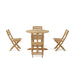 Teak Table Set - Descanso (Table) & Alabama (4 Chairs) - Teak HQ™