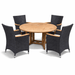 Teak Table With Chairs - DropLeaf (Table) & Helena (4 Chairs) - Teak HQ™