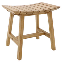 Teak Wood Backless Stool (Slatted) - Arcadia