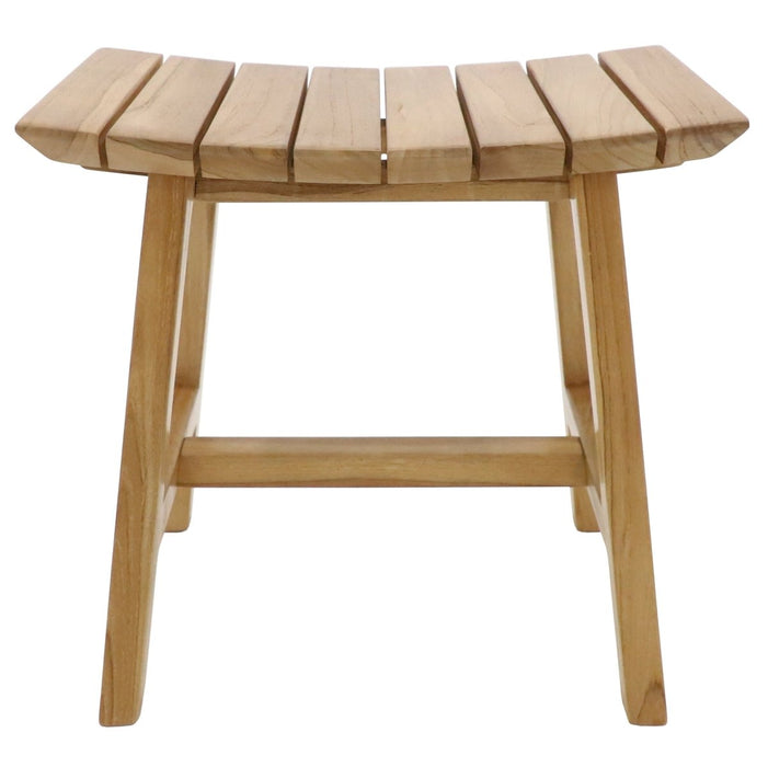 Teak Wood Backless Stool (Slatted) - Arcadia - Teak HQ™