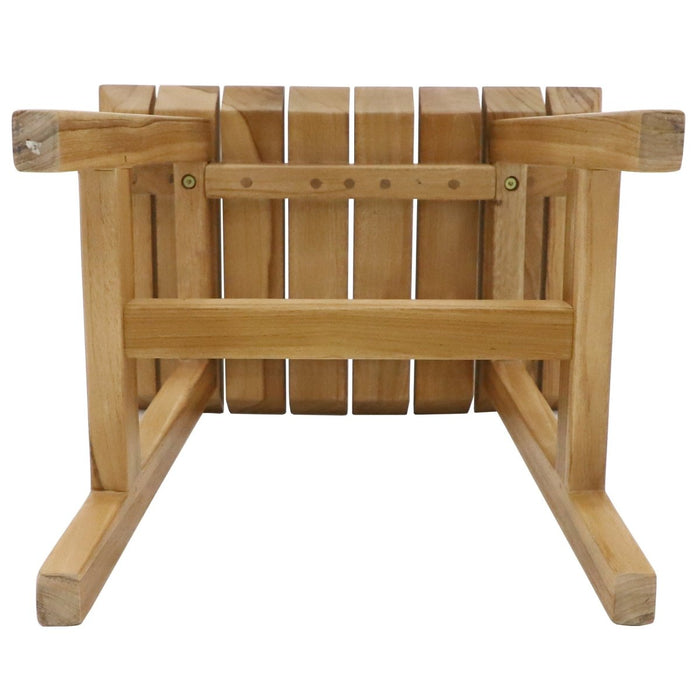 Teak Wood Backless Stool (Slatted) - Arcadia - Teak HQ™