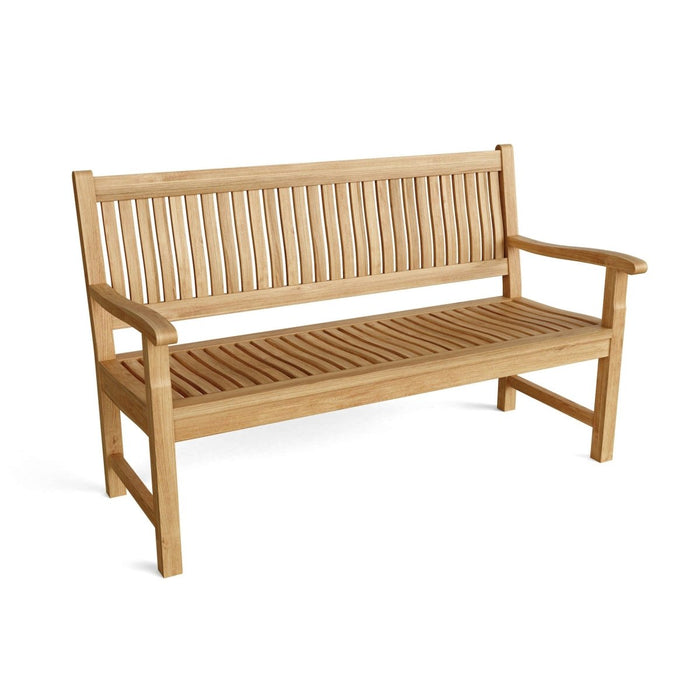 Teak Wood Bench (3 - Seater) - Del - Amo - Teak HQ™