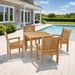 Teak Wood Bistro Set - Bahama (Table) & Sahara (4 Chairs) - Teak HQ™