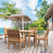 Teak Wood Bistro Set - Bahama (Table) & Sahara (4 Chairs) - Teak HQ™