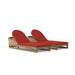Teak Wood Chaise Lounge Chairs - Catania 2 - Lounger Set - Teak HQ™