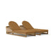 Teak Wood Chaise Lounge Chairs - Catania 2 - Lounger Set - Teak HQ™