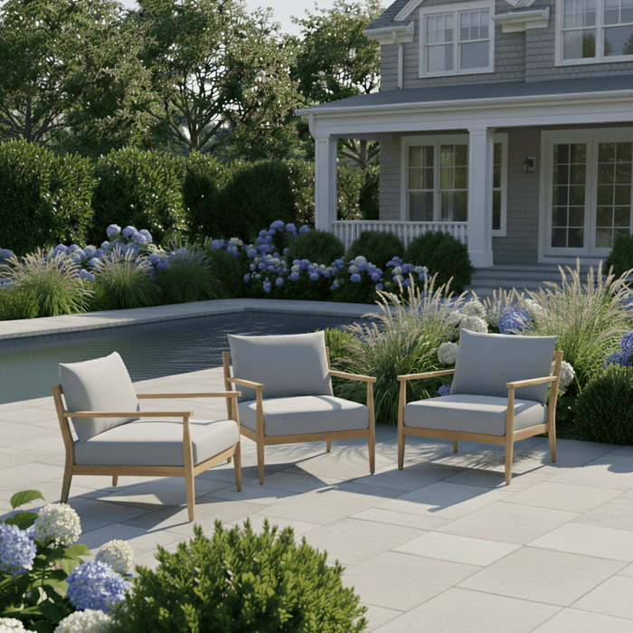 Teak Wood Club Chair - Palma - Teak HQ™