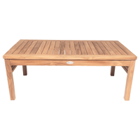 Teak Wood Coffee Table (43" Long Rectangle) - Miami