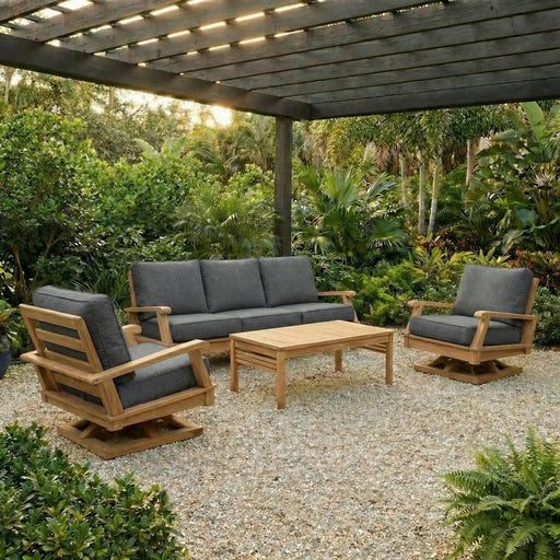 Teak Wood Coffee Table (43" Long Rectangle) - Miami - Teak HQ™