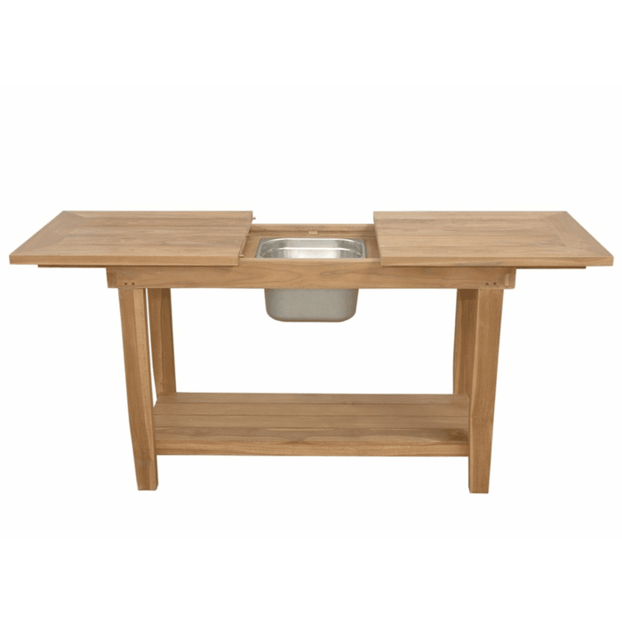 Teak Wood Console Table (48" Long Rectangle) - Nautilus - Teak HQ™