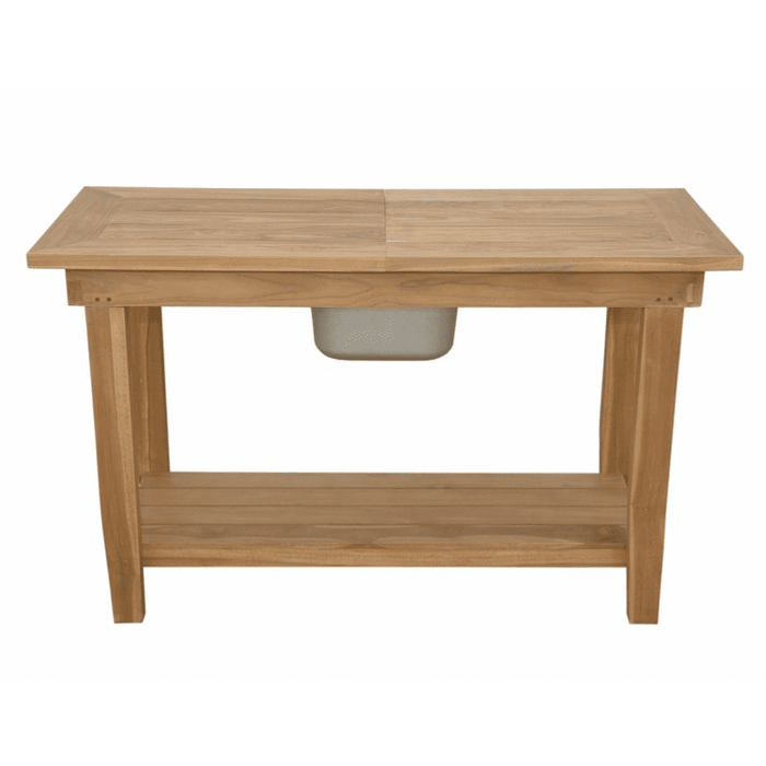 Teak Wood Console Table (48" Long Rectangle) - Nautilus - Teak HQ™