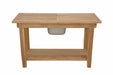 Teak Wood Console Table With Ice Box (48" Long Rectangle) - Nautilus - Teak HQ™