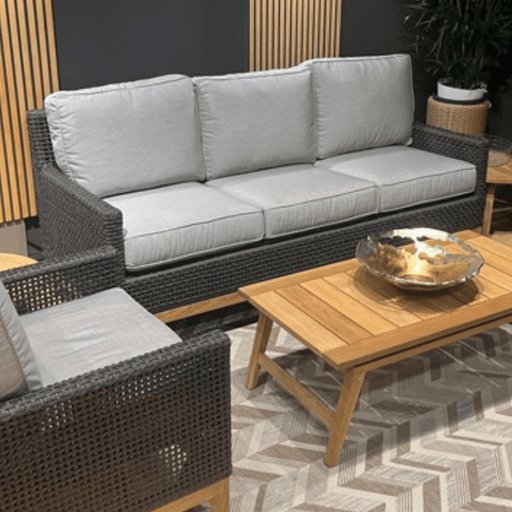 Teak Wood Couch for 3 - Cannes - Teak HQ™