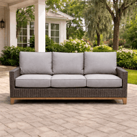 Teak Wood Couch for 3 - Cannes