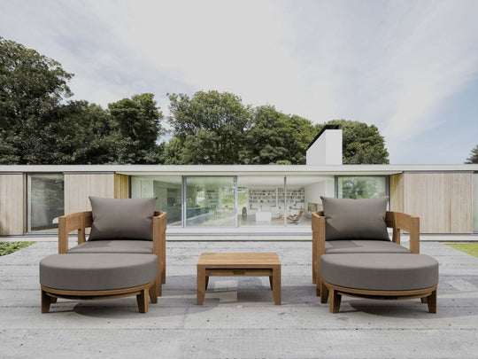 Teak Wood Deck Furniture - Coronado 5 - Piece Set - Teak HQ™