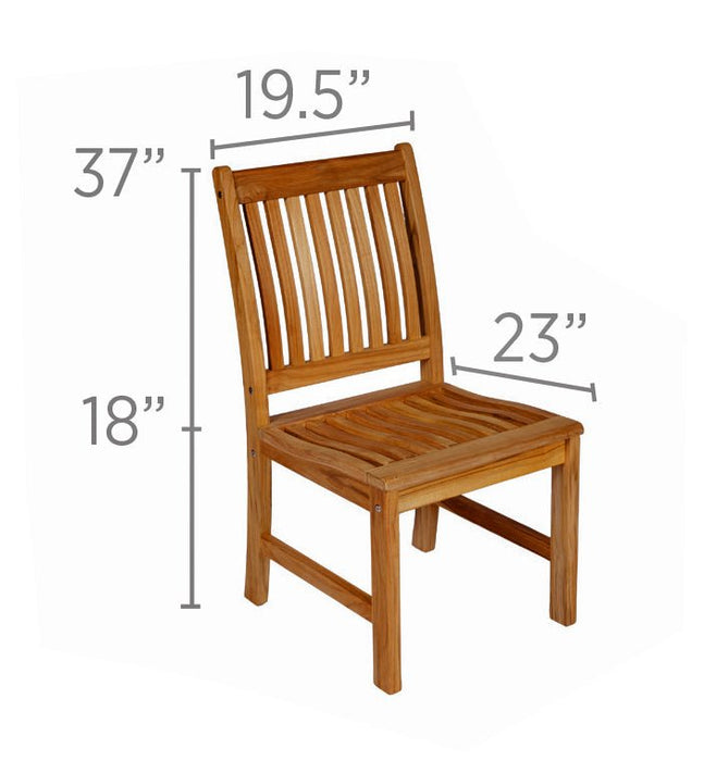 Teak Wood Dining Chair - Compass - Teak HQ™
