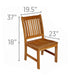 Teak Wood Dining Chair - Compass - Teak HQ™