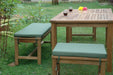 Teak Wood Dining Table With 4 Benches - Montage (Table) & Madison (Benches) - Teak HQ™