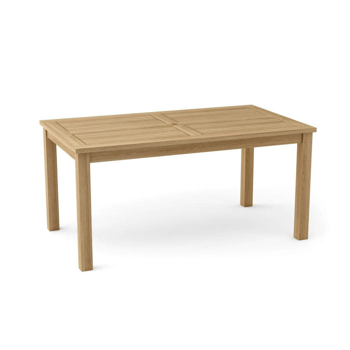 Teak Wood Dining Table With 4 Benches - Montage (Table) & Madison (Benches) - Teak HQ™