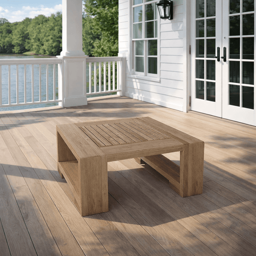 Teak Wood End Table (25" Square) - Capistrano - Teak HQ™