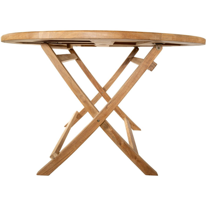 Teak Wood Foldable Outdoor Dining Table (47" Round) - Portico - Teak HQ™