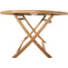 Teak Wood Foldable Outdoor Dining Table (47" Round) - Portico - Teak HQ™