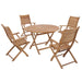 Teak Wood Foldable Outdoor Dining Table (47" Round) - Portico - Teak HQ™