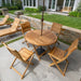 Teak Wood Foldable Outdoor Dining Table (47" Round) - Portico - Teak HQ™