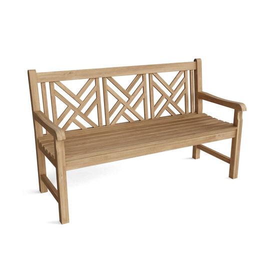 Teak Wood Garden Bench (3 - Seater) - Vilano - Teak HQ™