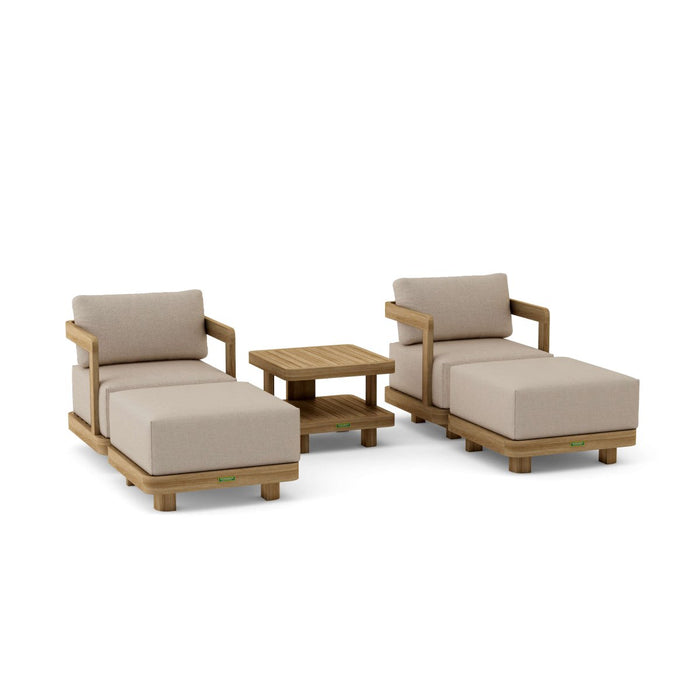 Teak Wood Garden Furniture - Granada 5 - Piece Set - Teak HQ™