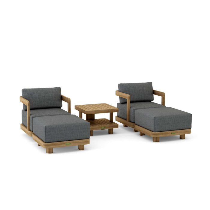 Teak Wood Garden Furniture - Granada 5 - Piece Set - Teak HQ™