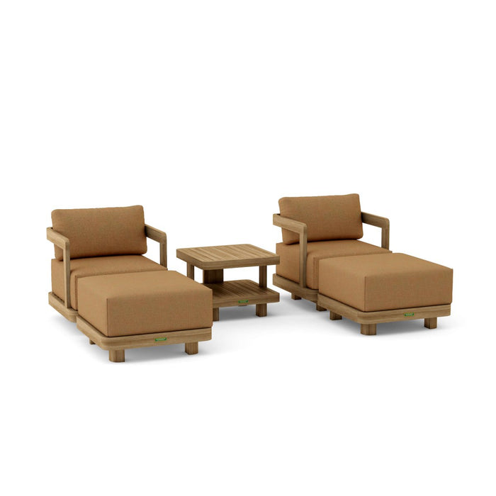 Teak Wood Garden Furniture - Granada 5 - Piece Set - Teak HQ™