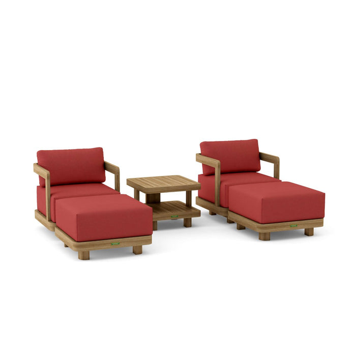 Teak Wood Garden Furniture - Granada 5 - Piece Set - Teak HQ™