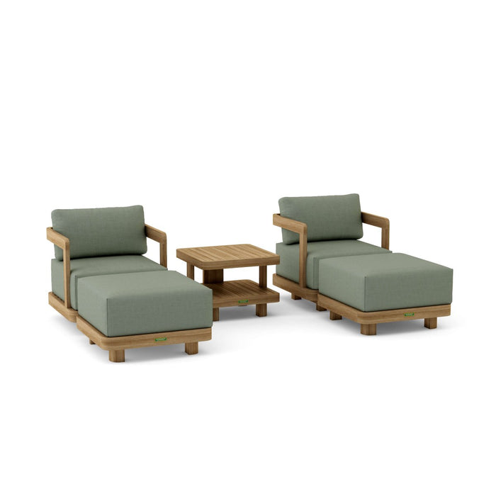 Teak Wood Garden Furniture - Granada 5 - Piece Set - Teak HQ™