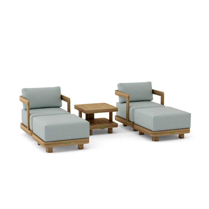 Teak Wood Garden Furniture - Granada 5 - Piece Set - Teak HQ™