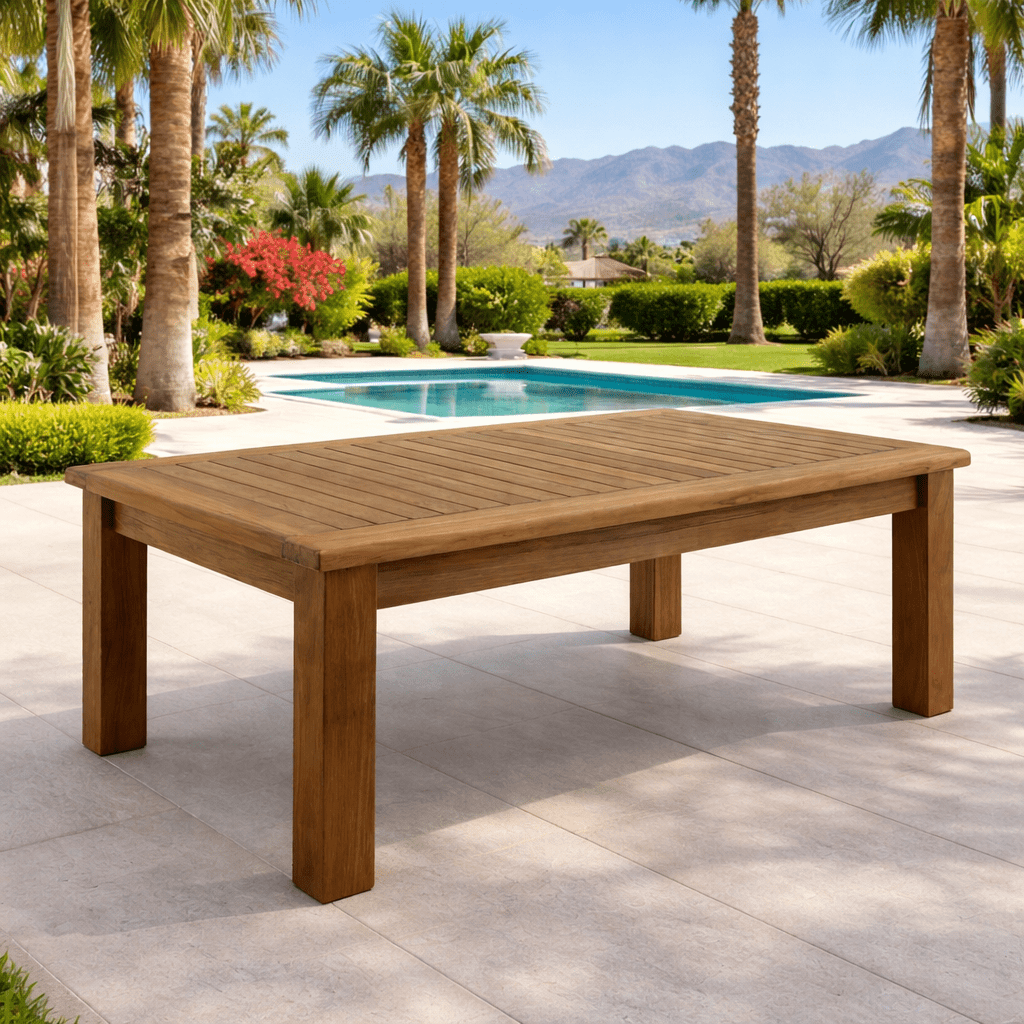 Teak Wood Indoor/Outdoor Coffee Table (47