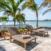 Teak Wood Loungers and Table 3 - Piece Set - Admiral - Teak HQ™