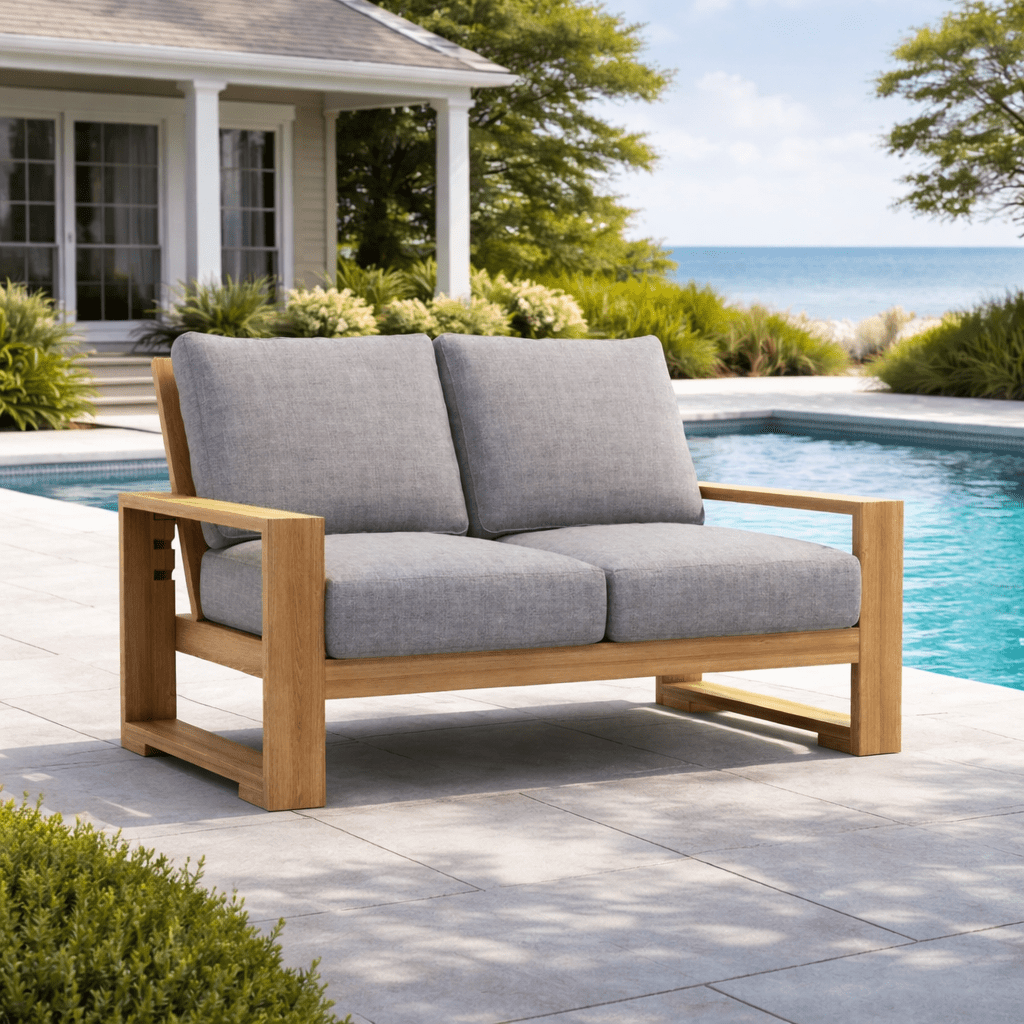 Teak Wood Loveseat - Capistrano - Teak HQ™