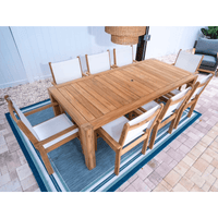 Teak Wood Outdoor Dining Set - Comfort (Table) & Captiva (8 Chairs)
