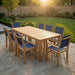Teak Wood Outdoor Dining Set - Comfort (Table) & Captiva (8 Chairs) - Teak HQ™