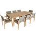 Teak Wood Outdoor Dining Table (90" Long Rectangle) - Admiral - Teak HQ™