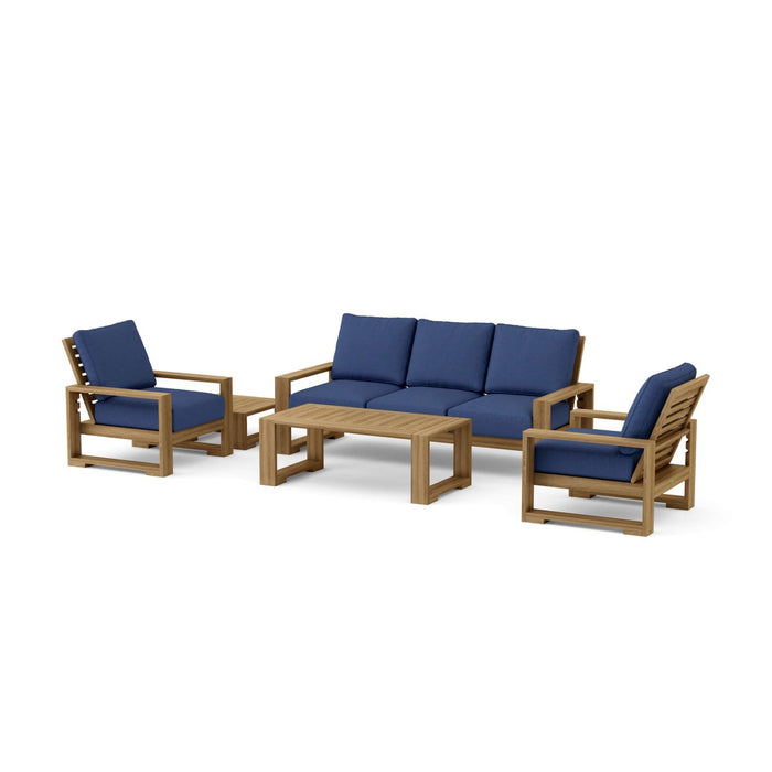 Teak Wood Outdoor Furniture Set - Capistrano 5 - Piece Set - Teak HQ™