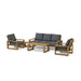 Teak Wood Outdoor Furniture Set - Capistrano 5 - Piece Set - Teak HQ™