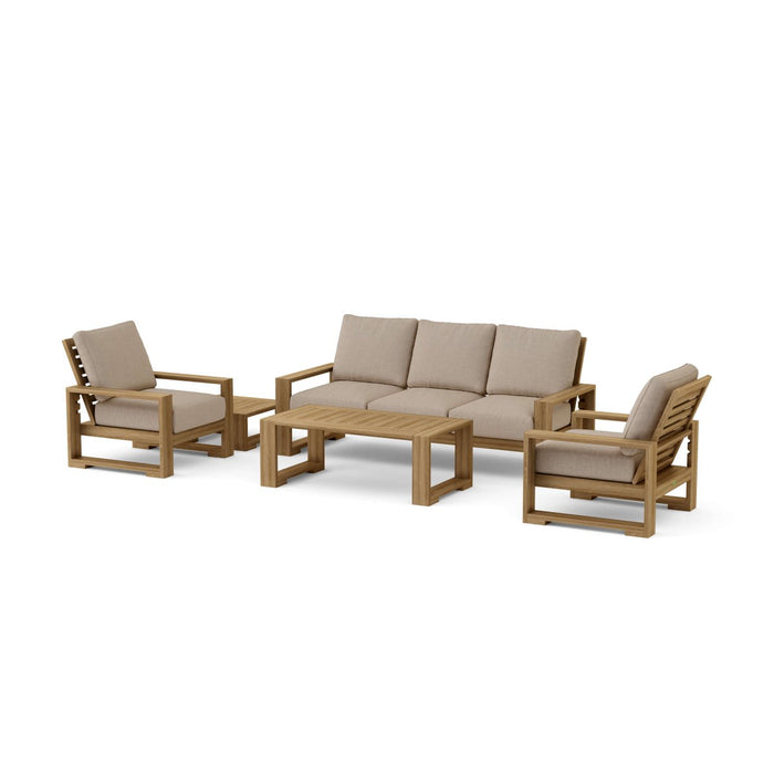 Teak Wood Outdoor Furniture Set - Capistrano 5 - Piece Set - Teak HQ™