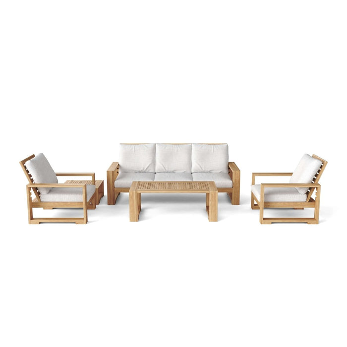 Teak Wood Outdoor Furniture Set - Capistrano 5 - Piece Set - Teak HQ™