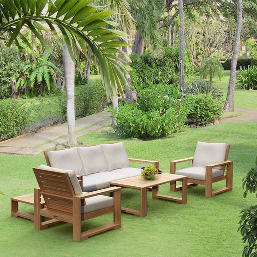 Teak Wood Outdoor Furniture Set - Capistrano 5 - Piece Set - Teak HQ™